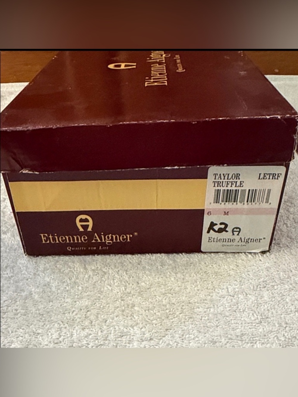 NWT VTG Etienne Aigner Taylor Truffle Spain Leather Mid-Heel Pumps 90s Office - Picture 11 of 14